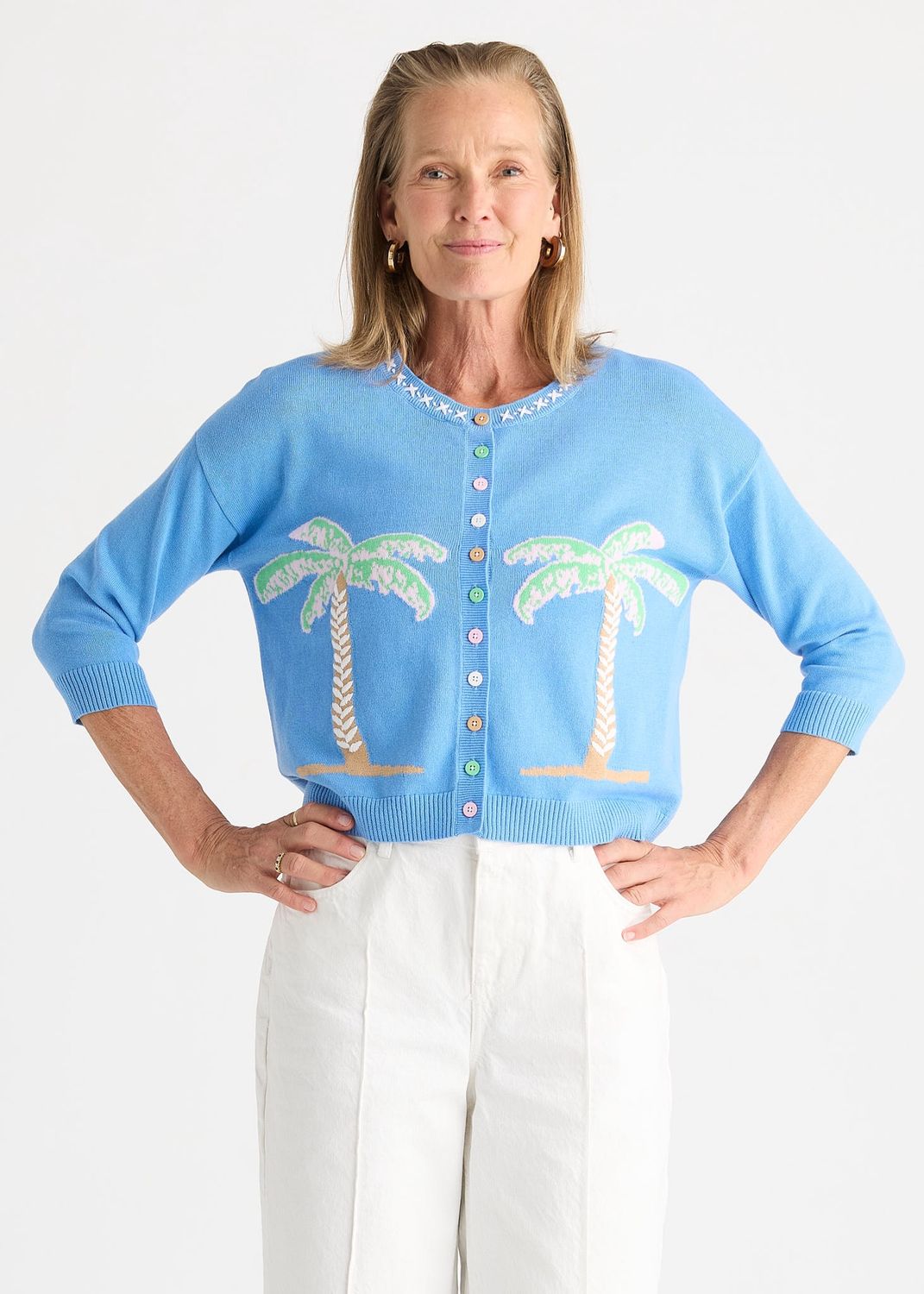 ISLAND CARDI - BLUEBELL