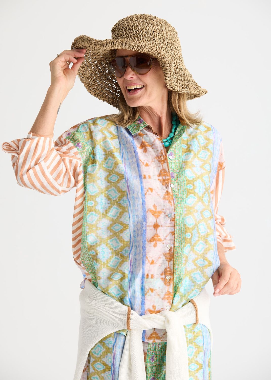 PATTERN CLASH SHIRT - RIVERSIDE