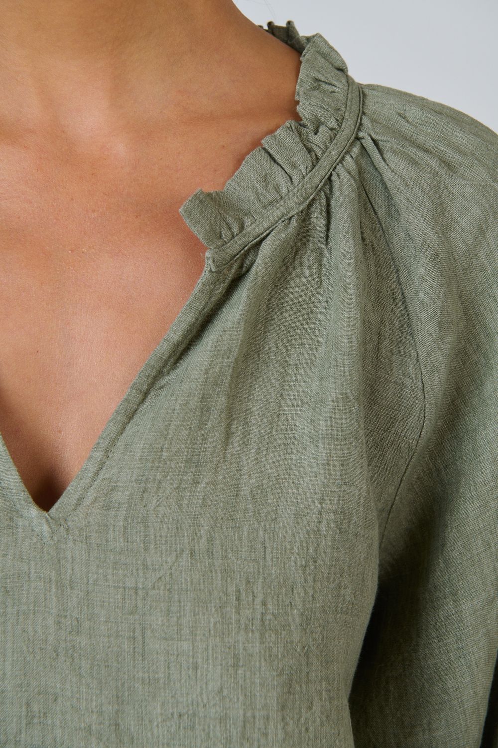 ANNA LINEN BLOUSE - ARTI