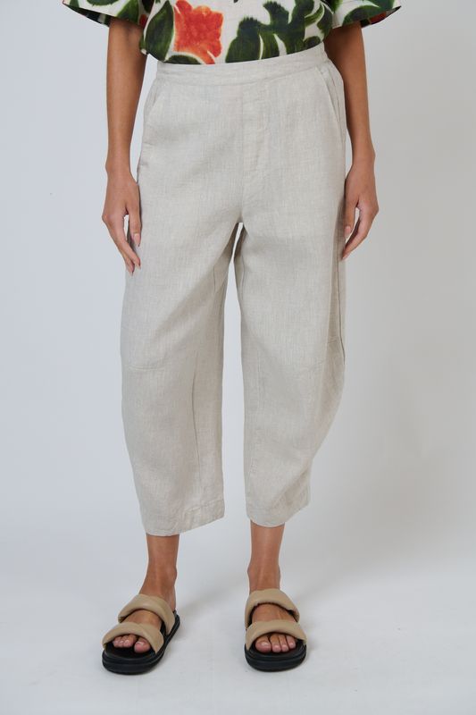 NOVA LINEN PANT - SAND