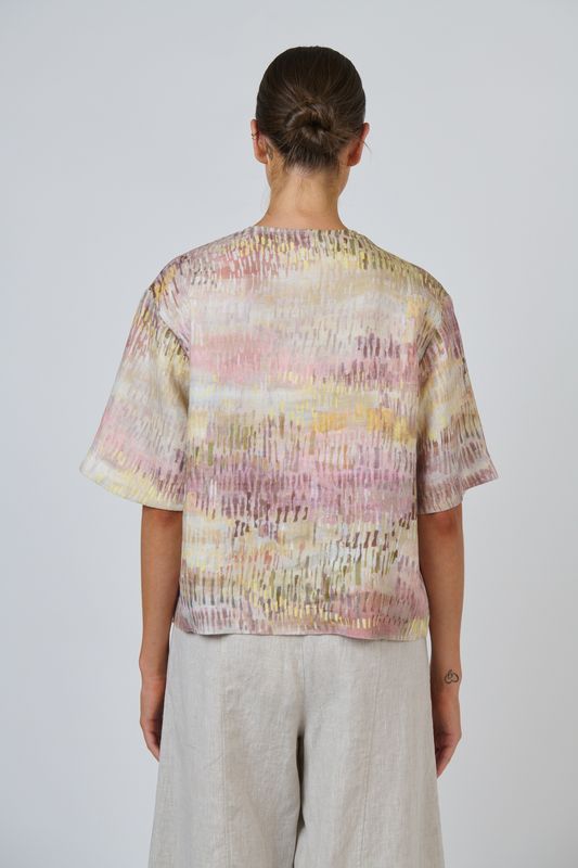 ARIA LINEN BLOUSE - JARDIN