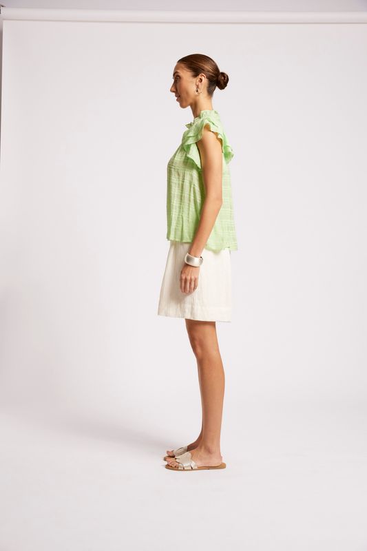SOVANA FRILL TANK - MINT