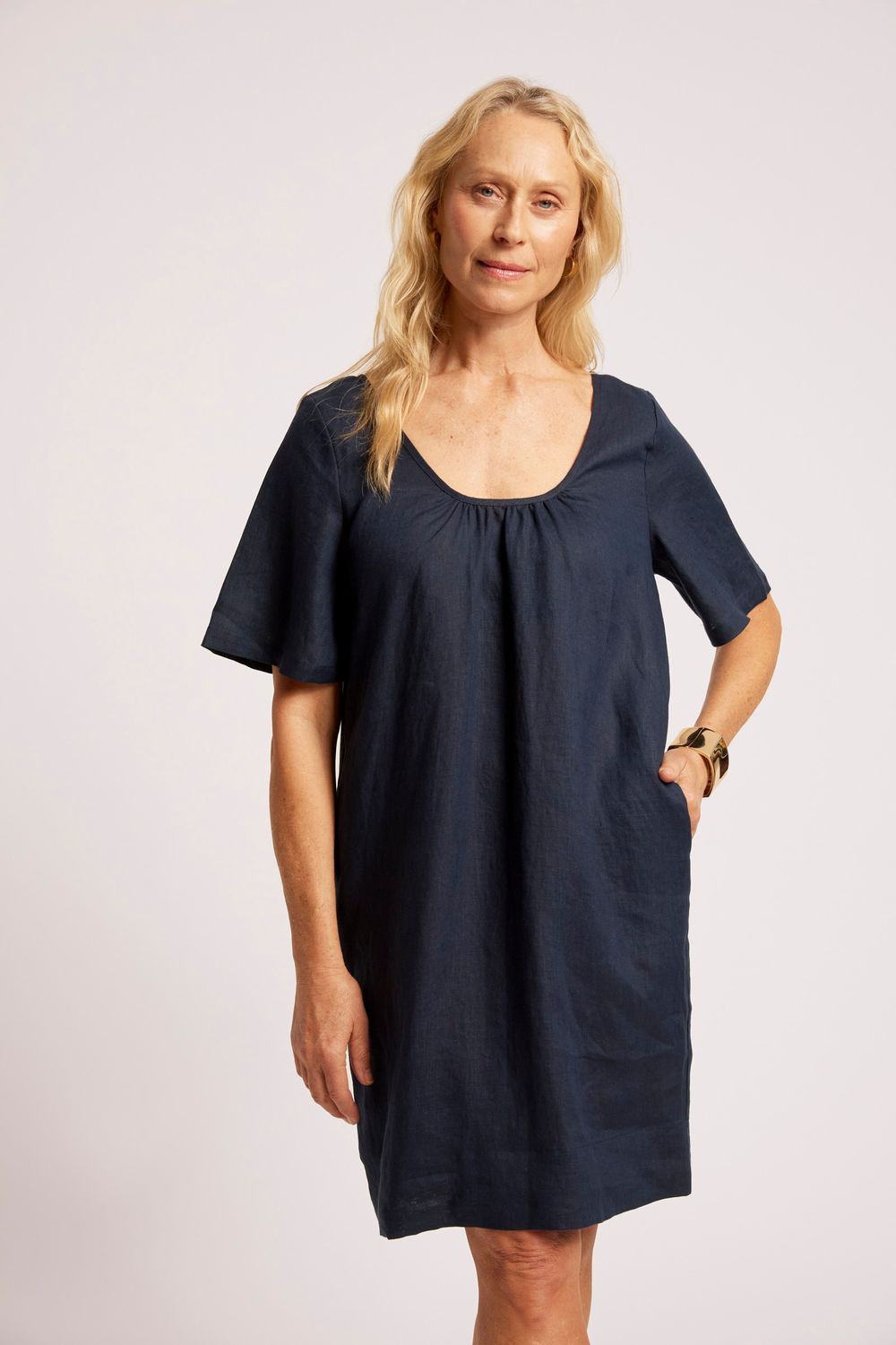 COVE MIDI DRESS - INDIGO