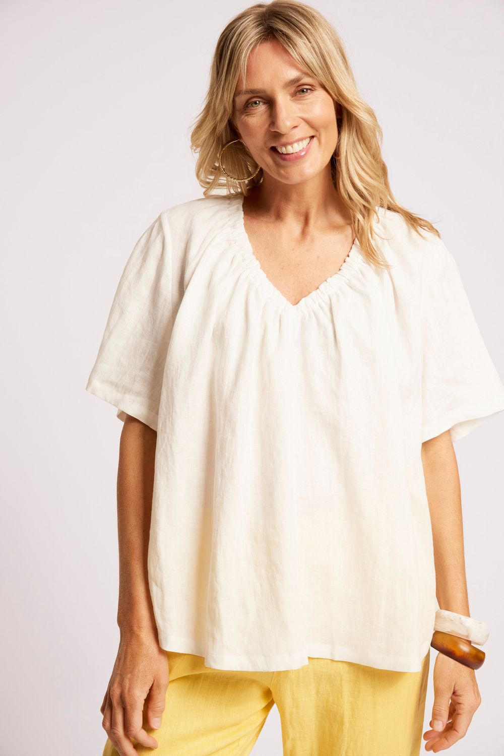 COVE RELAXED TOP O/S - WHT