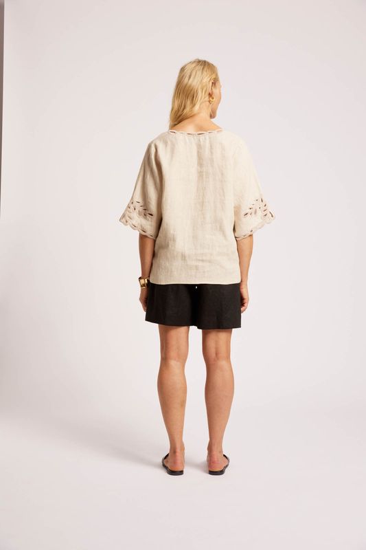 MARIS DETAIL TOP - TUSK
