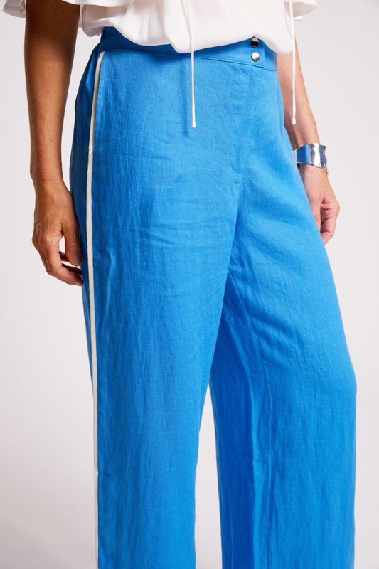 MARIS SPLICE PANT - MARINE/WHT