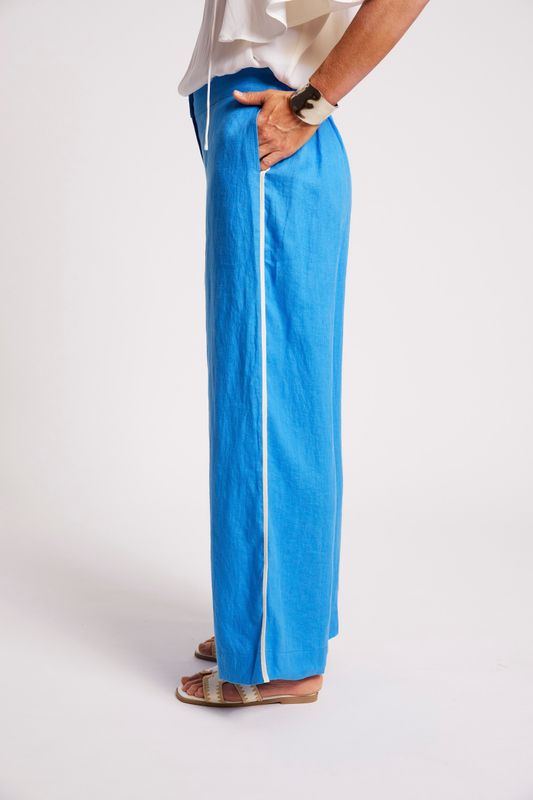 MARIS SPLICE PANT - MARINE/WHT