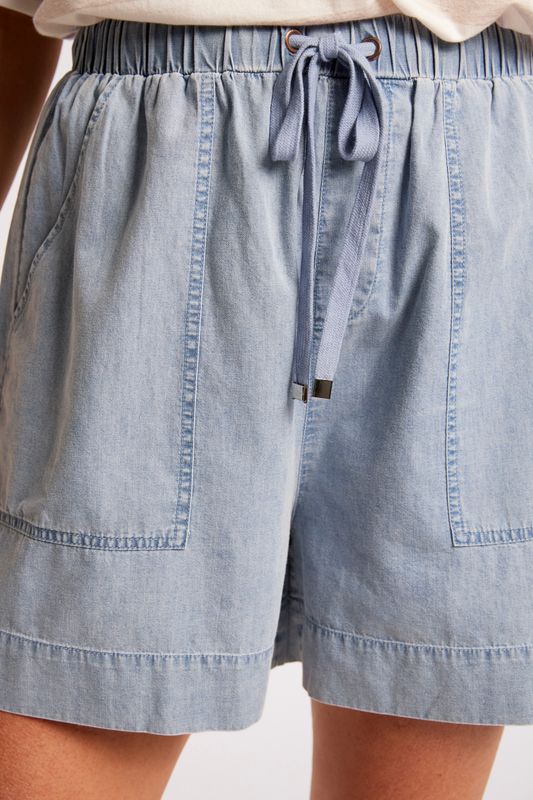 ROAM TIE SHORT - DENIM