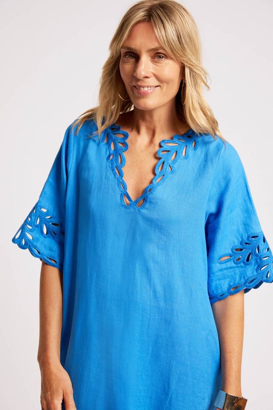 MARIS MIDI DRESS - MARINE