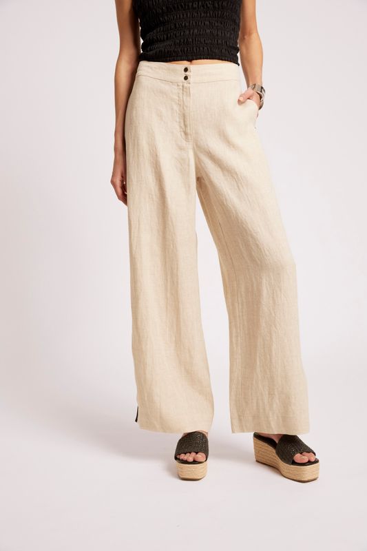 MARIS SPLICE PANT - TUSK/BLK