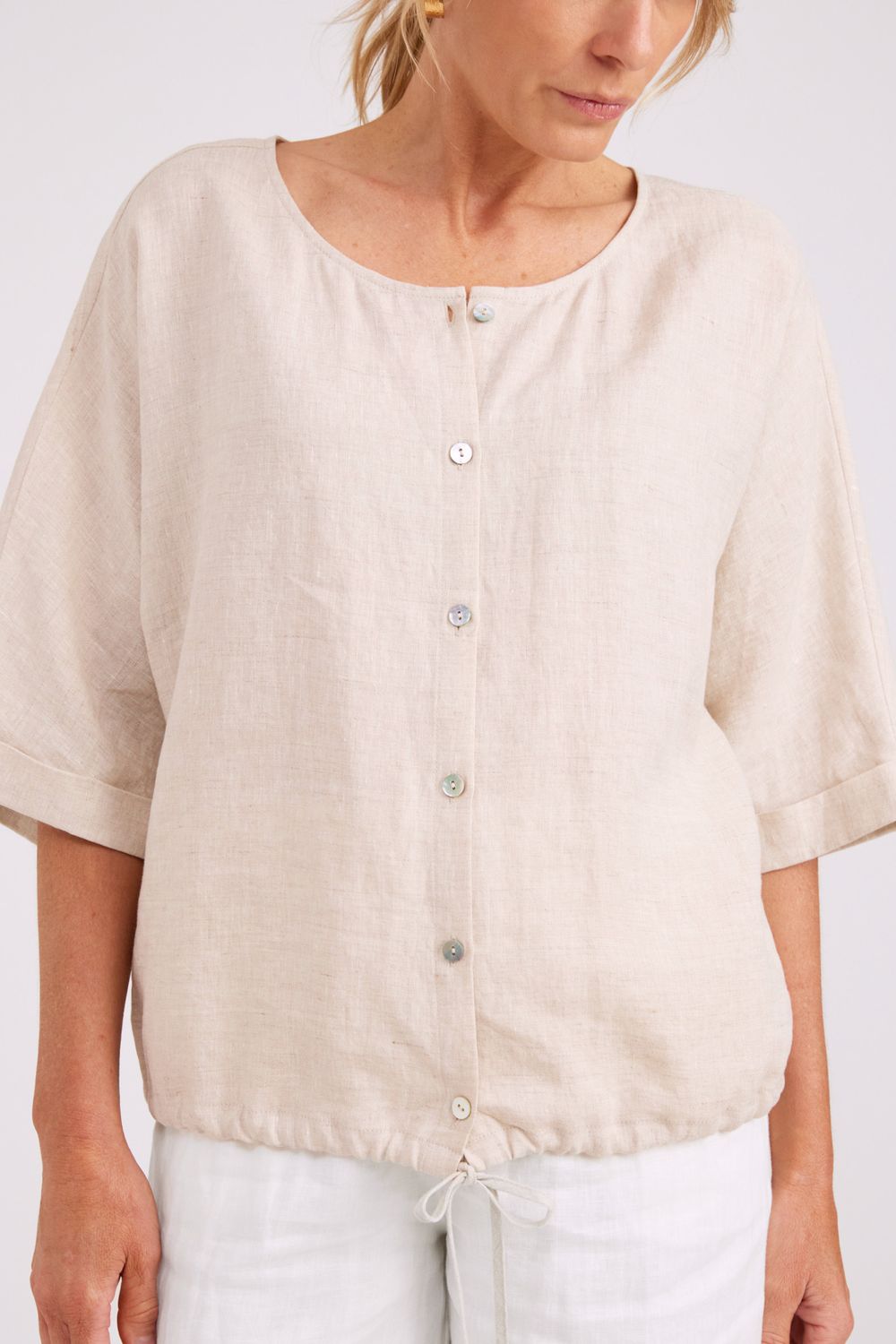 STUDIO BUTTON TOP - TUSK