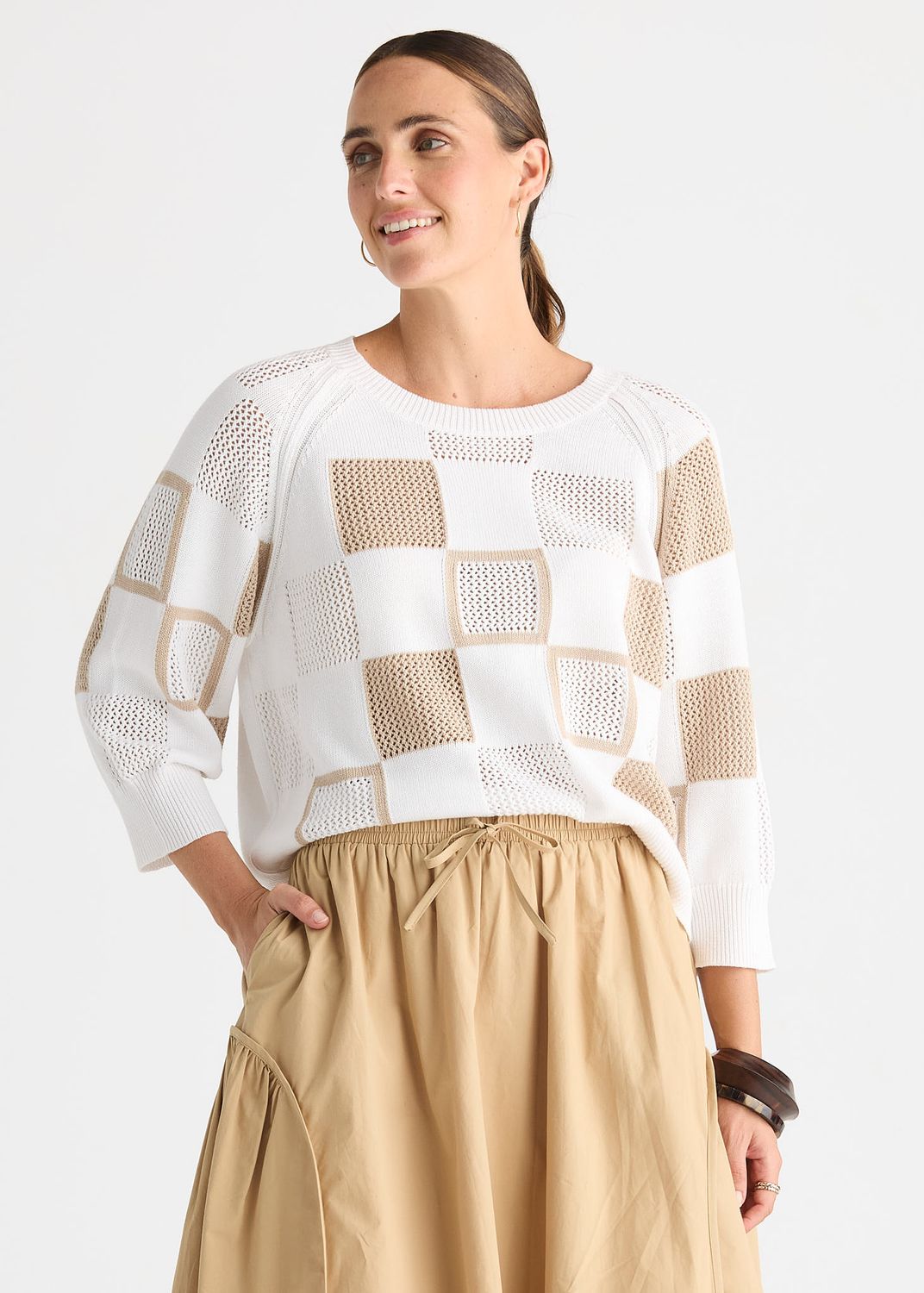 ZIP CARDI - WHITE
