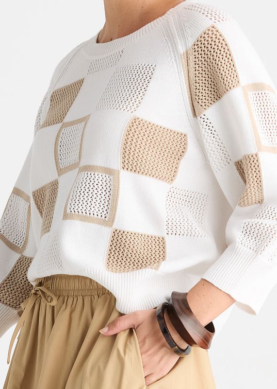 ZIP CARDI - WHITE