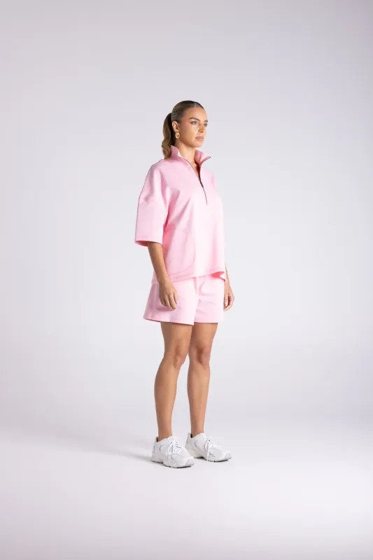 AVA SWEAT TOP - PINK