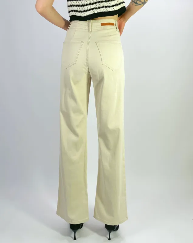 STRAIGHT LEG JEANS CD - BEIGE