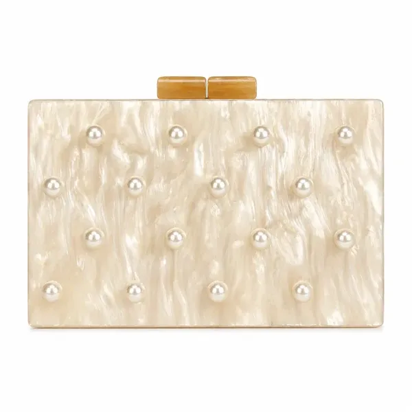 ACRYLIC CLUTCH - PEARL
