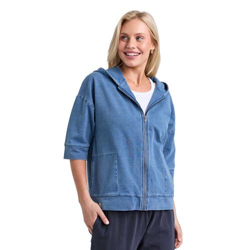 TESSA DENIM LOOK HOODIE