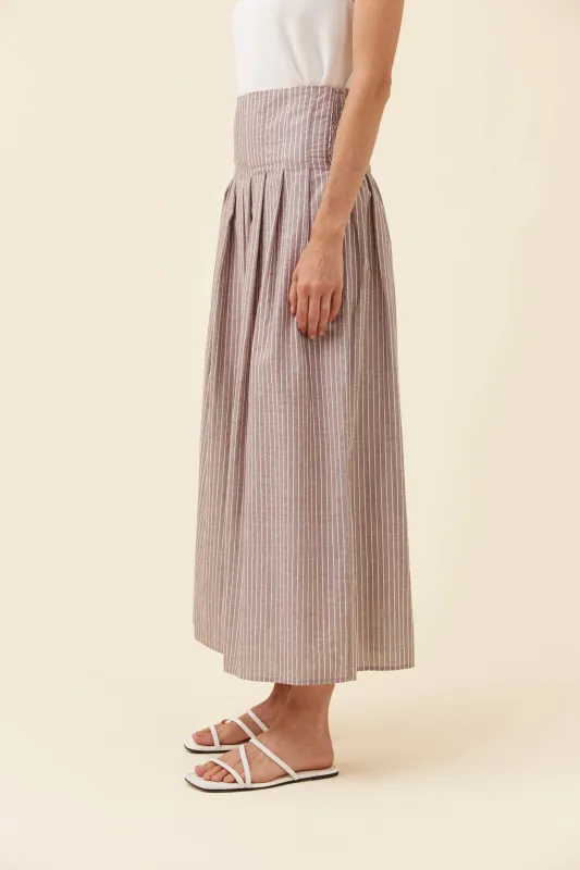 LYNDELL MAXI SKIRT - TAUPE
