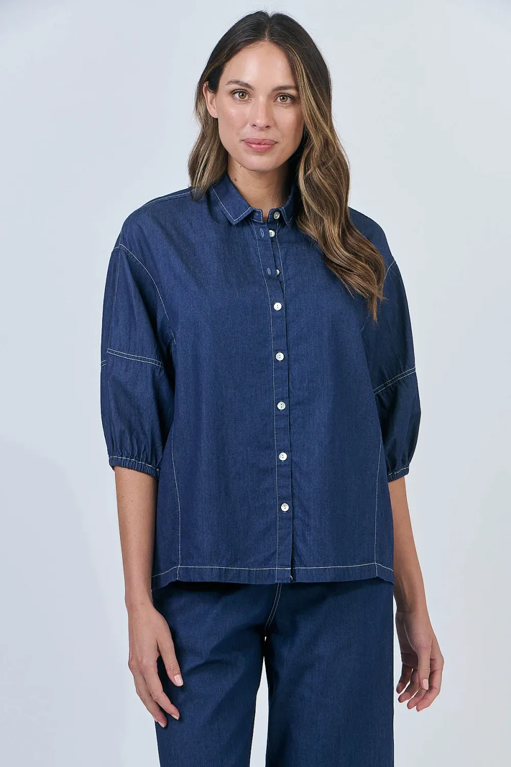 SARAH CHAMBRAY SHIRT