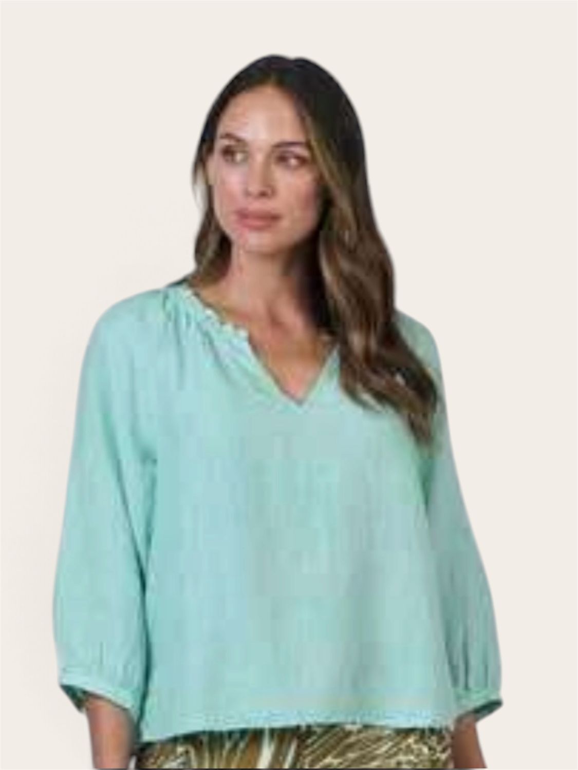MELISSA LINEN TOP  MINT