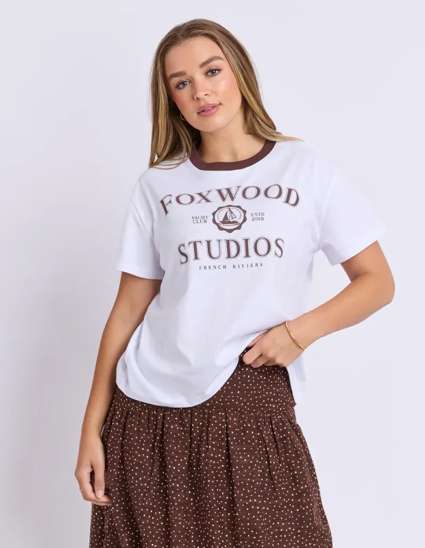 MIRAGE TEE WHITE BROWN