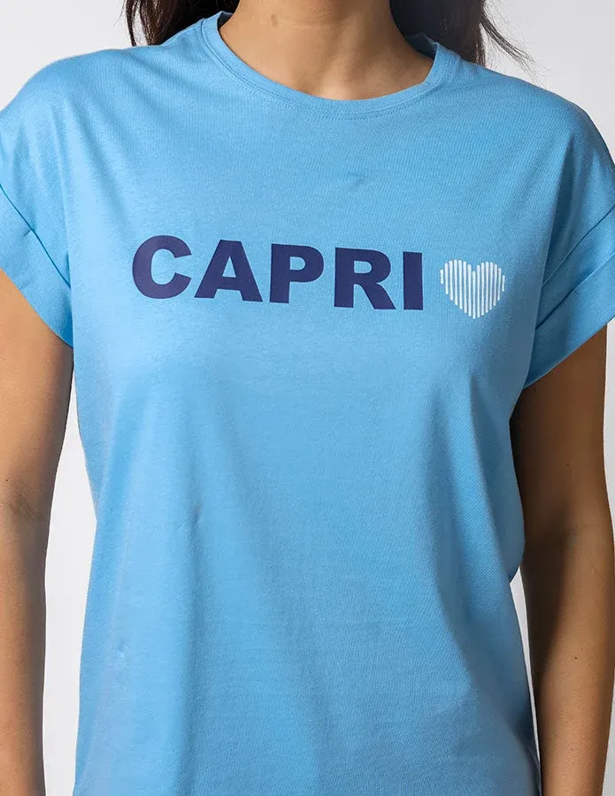 CAPRI LOVE TEE BLUE