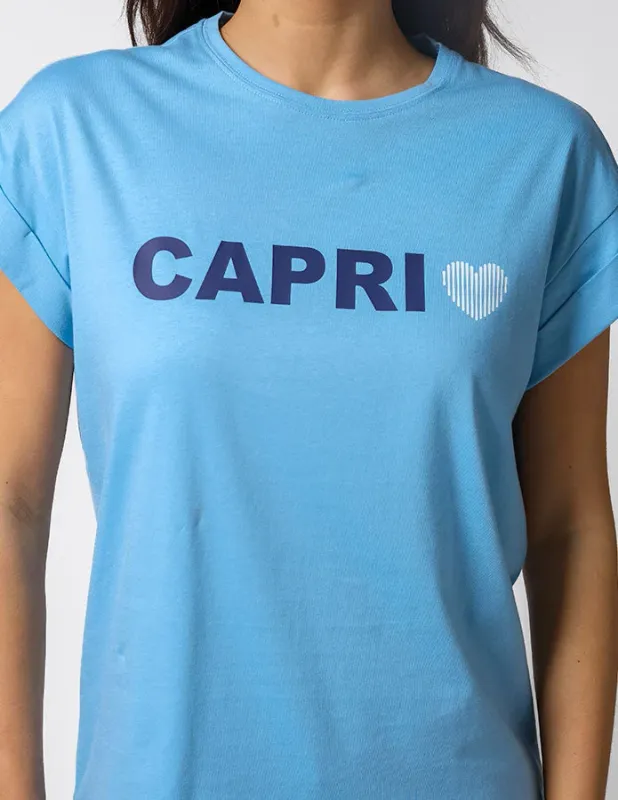 CAPRI LOVE TEE BLUE