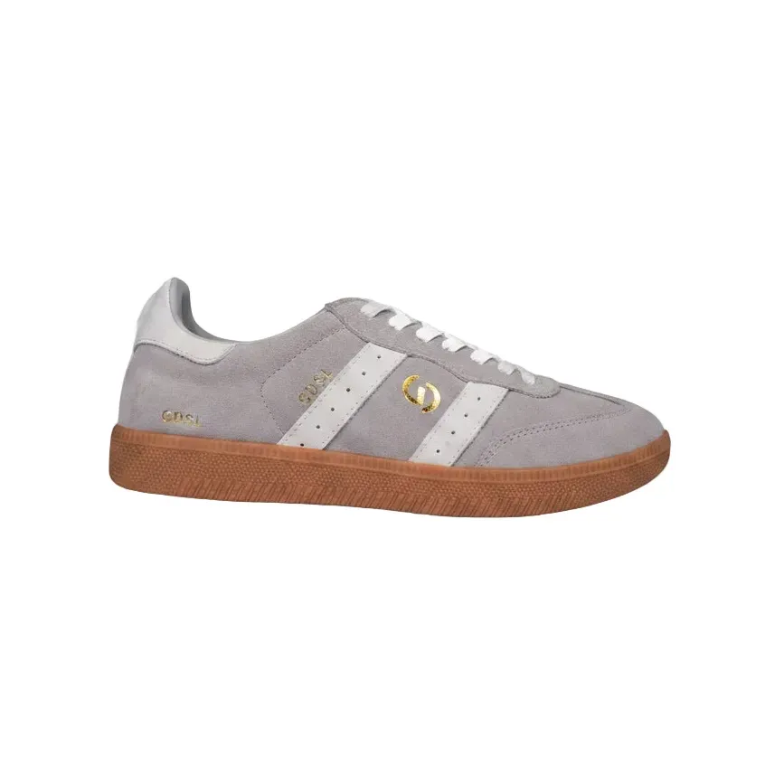 GOODSOLE 2001 PARALLEL - IRON GREY SNOW WHITE - WOMEN'S SUEDE SNEAKER