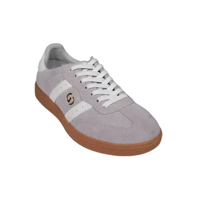 GOODSOLE 2001 PARALLEL - IRON GREY SNOW WHITE - WOMEN'S SUEDE SNEAKER