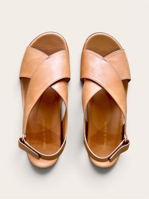 DJANGO &amp; JULIETTE FRAGIL - WOMEN'S SANDAL - TAN