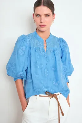 ZOE KRATZMANN POISE WOMEN'S TOP - LAGOON