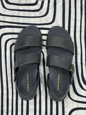 DJANGO &amp; JULIETTE FLARED WOMEN'S SANDALS - NAVY
