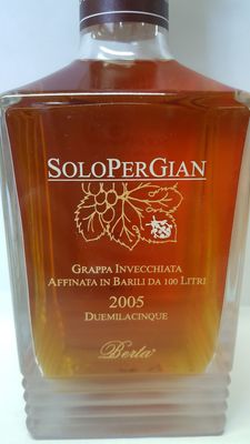 Grappa Berta SoloPerGian 2011