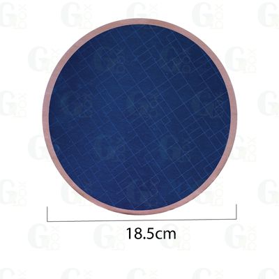Base azul borde café 18.5cm diámentro (50 unds) Base azul borde café 18.5cm diámentro (50 unds)