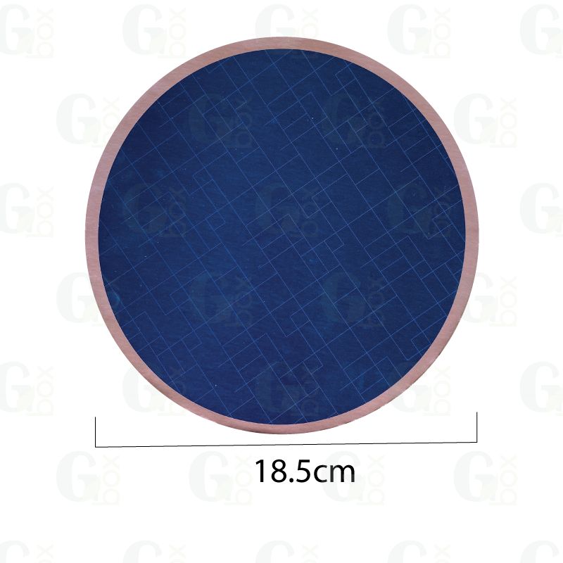 Base azul borde café 18.5cm diámentro (50 unds) Base azul borde café 18.5cm diámentro (50 unds)