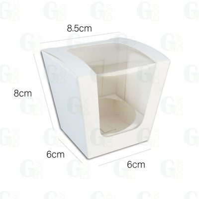 Caja BLANCA para 1 cupcake (24 unds)