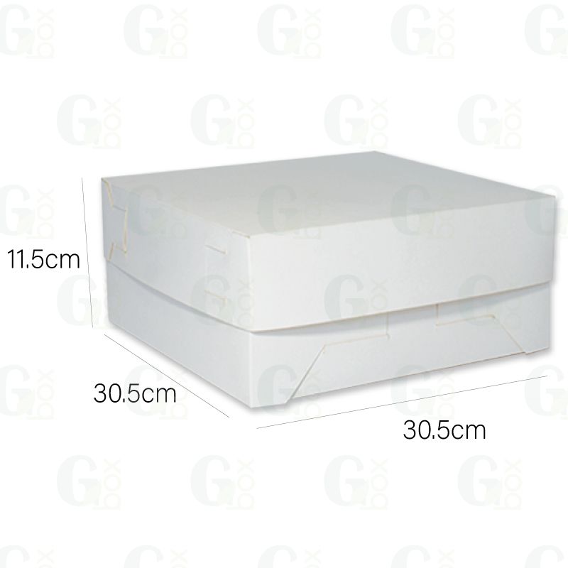 Caja blanca Queque #12 (1 und)