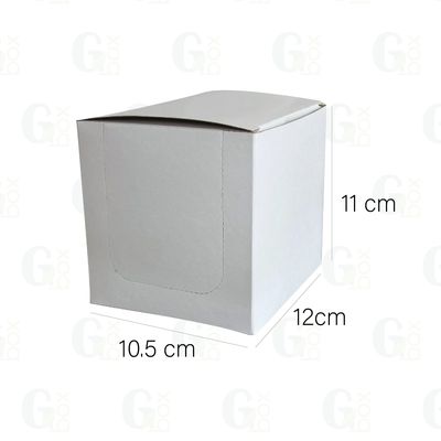 Caja taza con ventana removible (Paquete de 12 unidades) Caja taza con ventana removible (Paquete de 12 unidades)