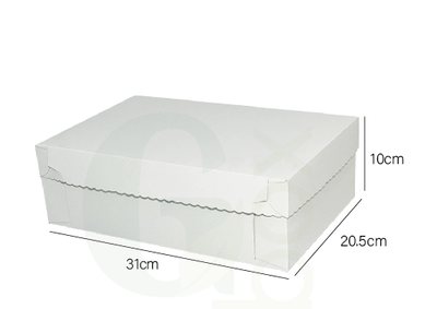 Caja blanca para 6 postres (1 und) Caja blanca para 6 postres (1 und)