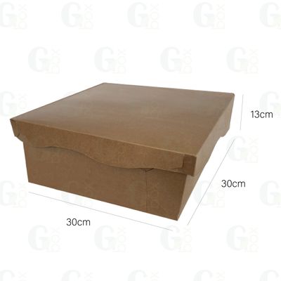 Caja Blanca/kraft Queque #12 (1 und)