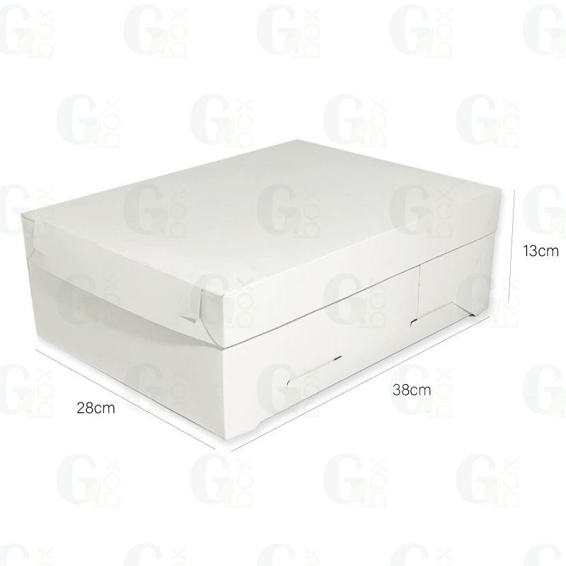 Caja Blanca Queque Rectangular (1 und)