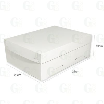 Caja Blanca Queque Rectangular (1 und)