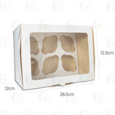 Caja para 6 CupCakes (6 unds)