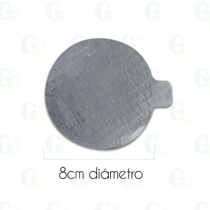 Posa postre redondo plata #3.25 (100uds)