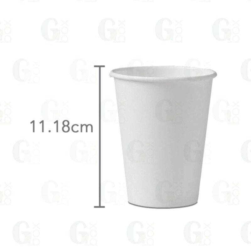 Vaso blanco papel 12oz (paquete 50uds)