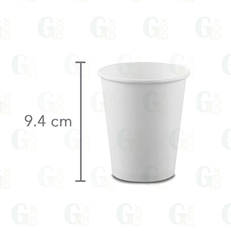 Vaso blanco papel 8oz (paquete 50uds)