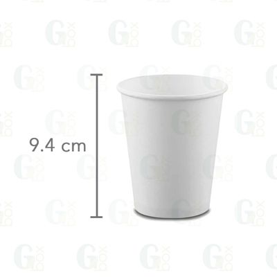 Vaso blanco papel 8oz (paquete 50uds)