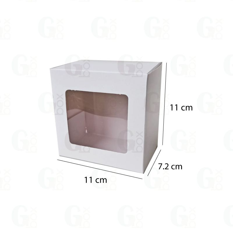 Caja con ventana para 1 postre (paquete de 24 unidades)