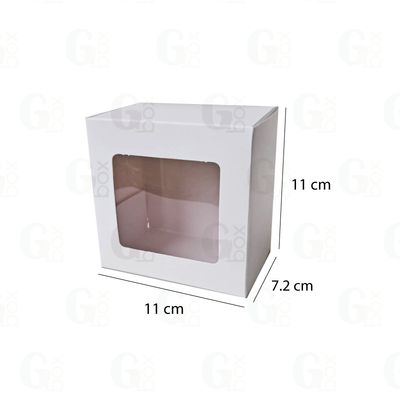 Caja con ventana para 1 postre (24 unidades) Caja con ventana para 1 postre (24 unidades)