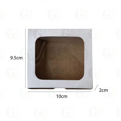 Caja BLANCA para 6 bombones (paquete de 24 unidades)